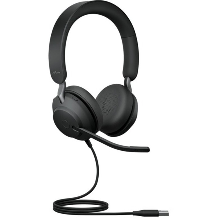 Jabra Evolve2 40 SE Headset Vezetékes Fejpánt Hívás/zene USB A típus Fekete (24189-989-999)