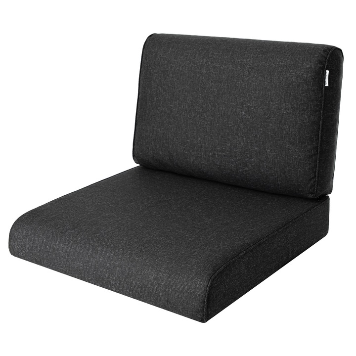 Възглавница за градински стол, R3 70 x 70, Черен