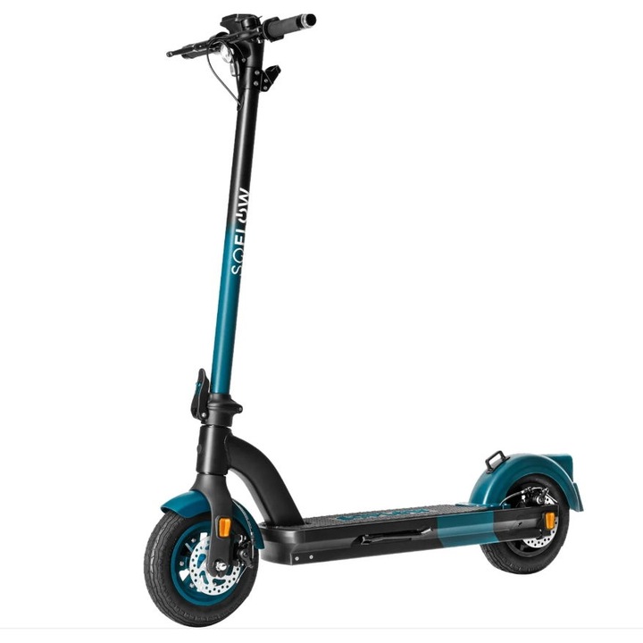 Trotineta electrica SoFlow SO4 Pro Gen 2, Autonomie 40 Km, Viteza 20 Km/h, Putere motor 500W Negru/Albastru