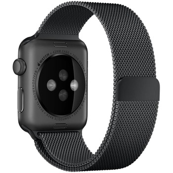 Curea Apple Watch, Milanese Loop, Compatibila cu Apple Watch 1/2/3/4/5/6, 38mm, Negru Curea Apple Watch, Milanese Loop, Compatibila cu Apple Watch 1/2/3/4/5/6, 38mm, Negru