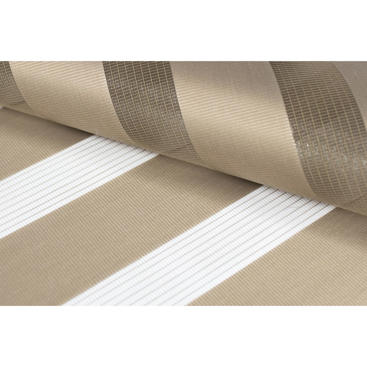 Jaluzea Zi si Noapte, Rena, Poliester, Functie MultiStop, 30x150 cm, Bej inchis