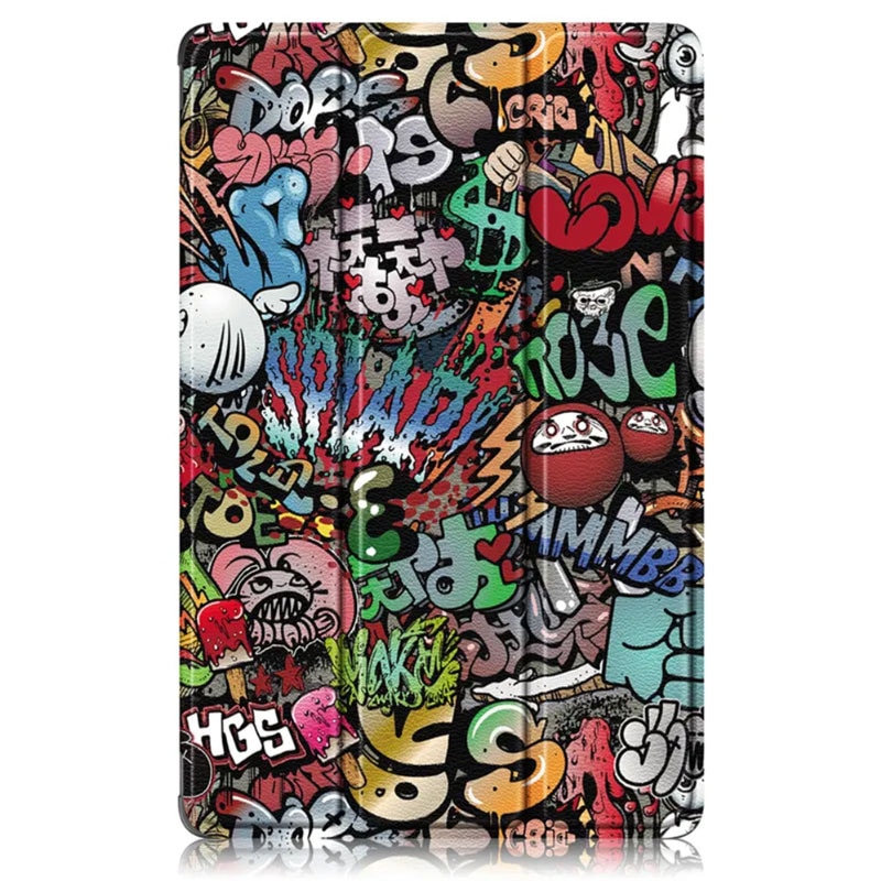 Husa Tableta AZIAO din piele PU pentru Huawei Matepad T 10 / T 10S (9.7 inch / 10.1 inch), Protectie Completa 360, Interior Catifea, Functie de Stand, Display Protejat, Smart Cover, Colturi Anti-Soc, Grafitti