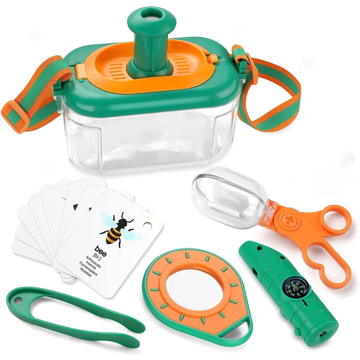 Set cercetator pentru copii, Amtok, cu Observator Insecte si Animale ...