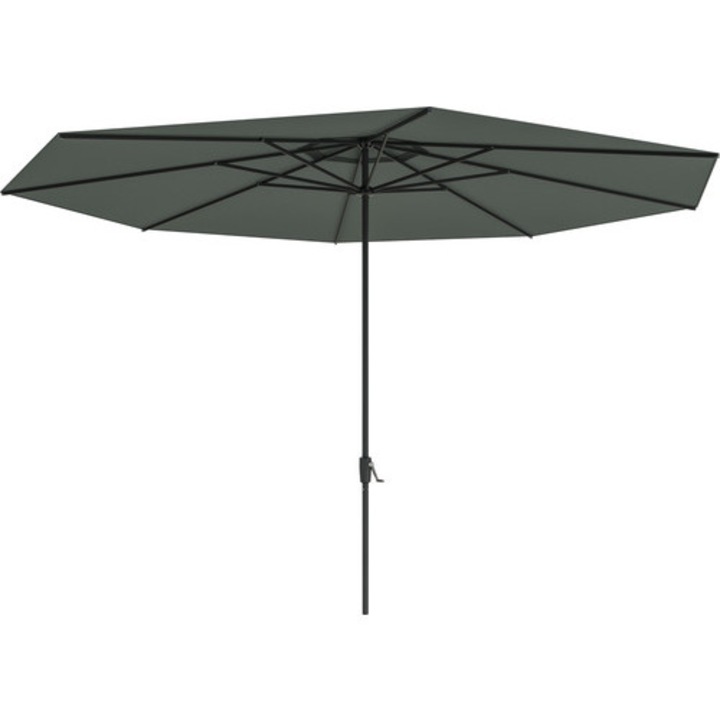 Umbrela Soluna Nancy Ø 400 cm H 275 cm 220 g/mp poliester gri inchis