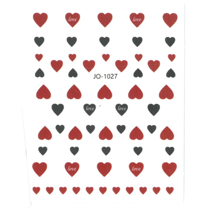 Nail art matricák, Allepaznokcie, Műanyag, Különféle modellek, Sötétbarna/Fekete