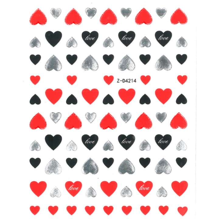 Nail art matricák, Allepaznokcie, Műanyag, Különféle modellek, Többszínű