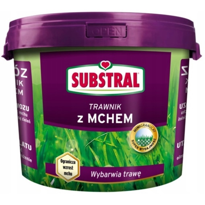 Gyepműtrágya mini moha granulátummal, Substral, 5 kg