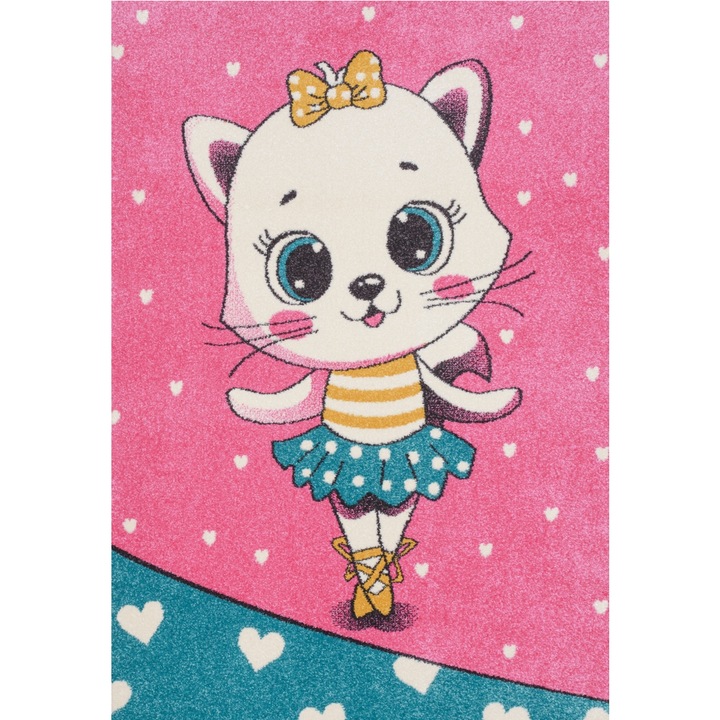 Covor Copii Play, Pisicuta Roz, 08VPR, 120cm x 170cm