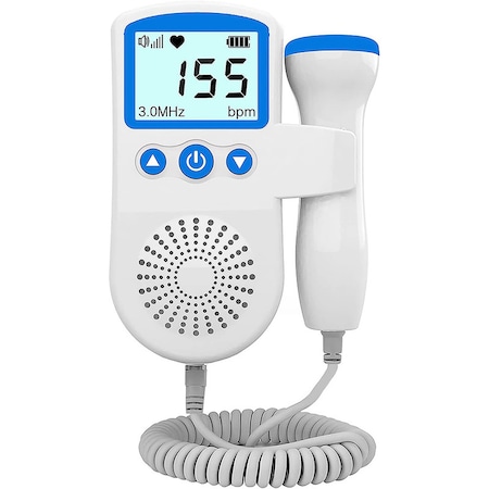 Monitor portabil de sarcina Doppler fetal, Jeswo, LED, Alb