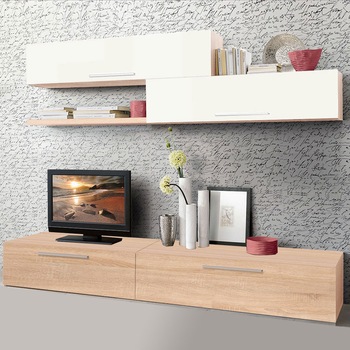 Living Marry, Stejar Sonoma/Alb Living Marry, Stejar Sonoma/Alb