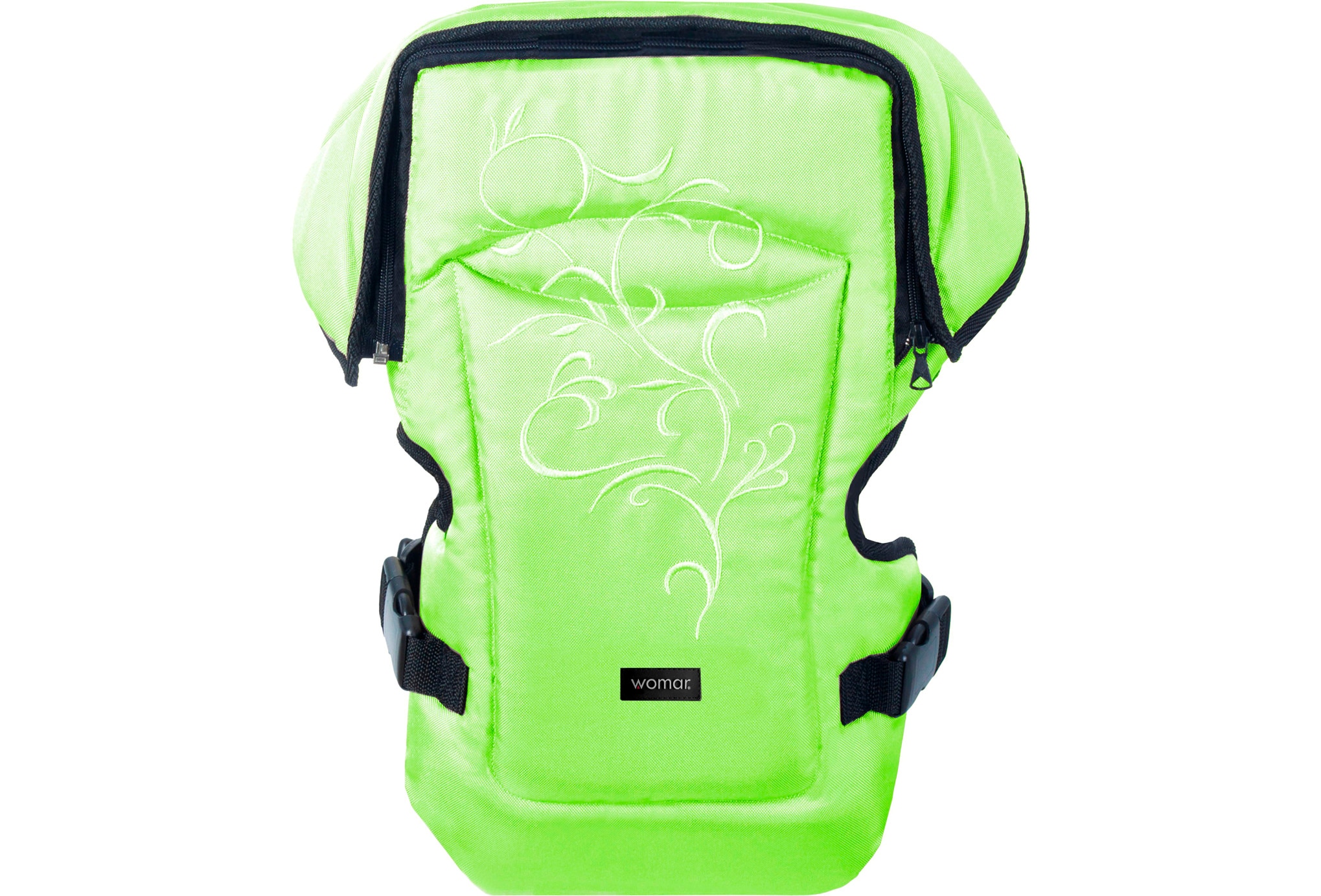 Marsupiu Rainbow N15 cu broderie, Womar Zaffiro, Verde Deschis