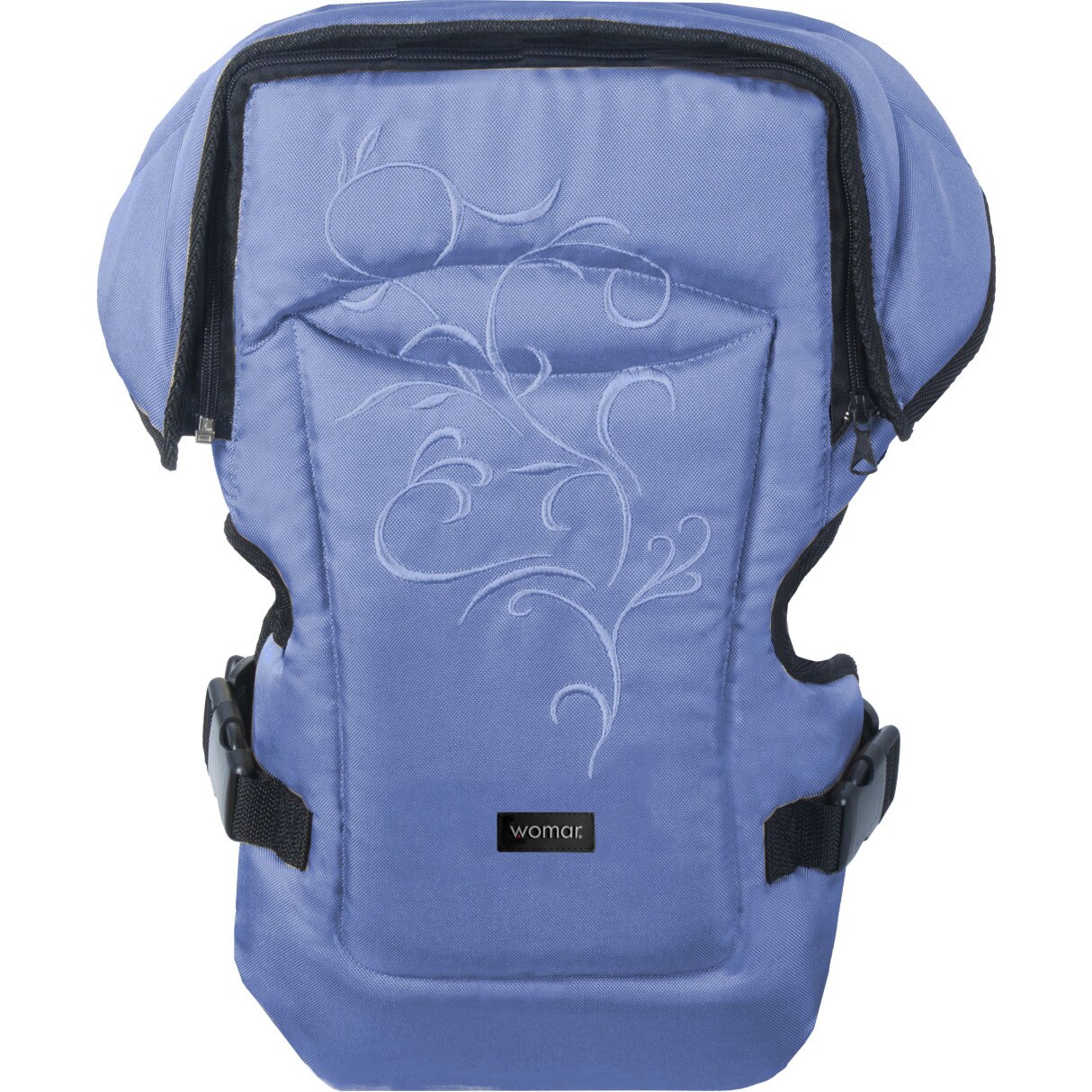 Marsupiu Rainbow N15 cu broderie, Womar Zaffiro, Albastru Deschis