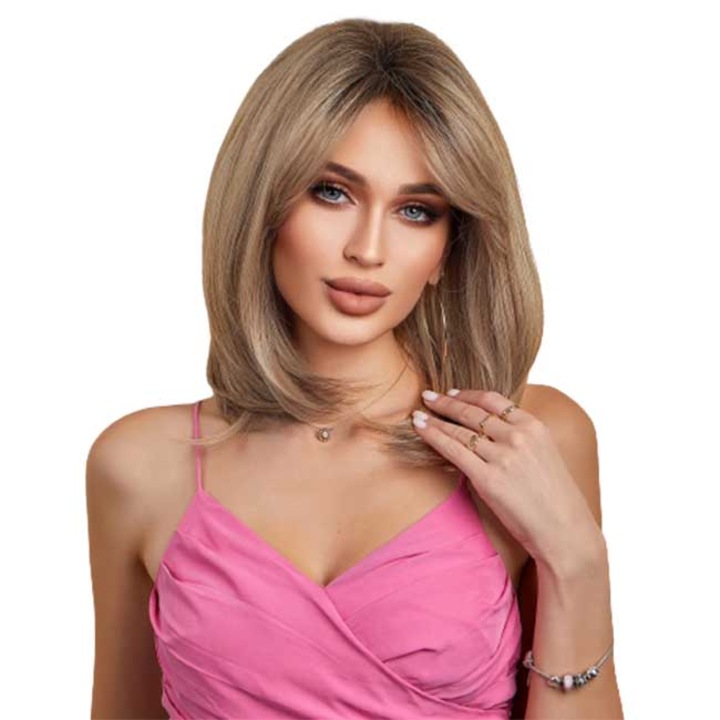 Перука BUENOBIA, Damaris, Естествен косъм, Руса