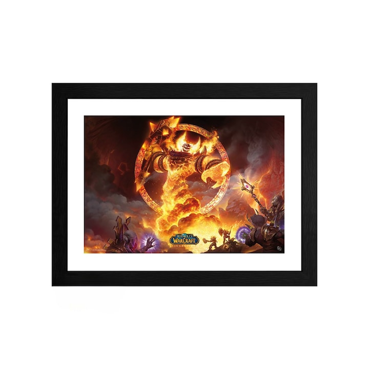 GBEYE WORLD OF WARCRAFT - Framed print "Ragnaros" (30x40)