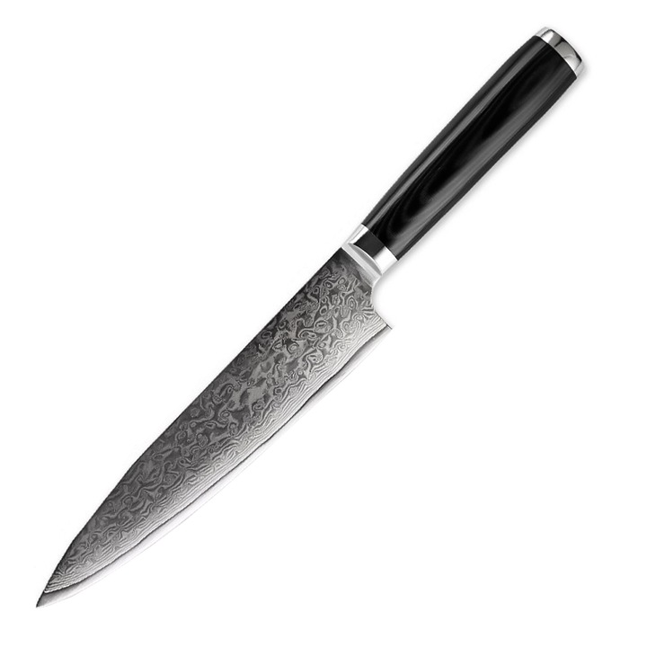 Cutit profesional HOCHO Chef, Damascus HRC 60, maner G10
