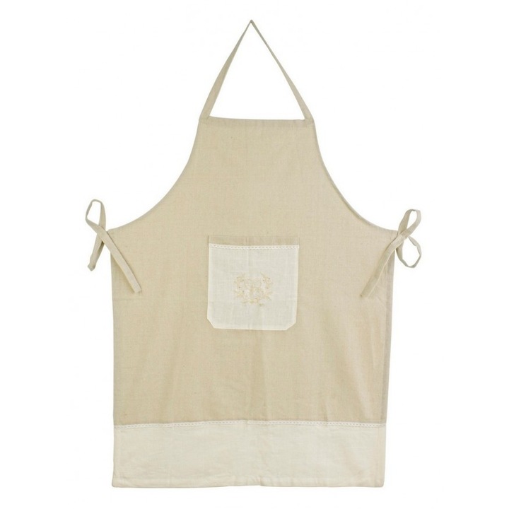 Set 2 sorturi bucatarie textil alb bej Noa 66x87 cm