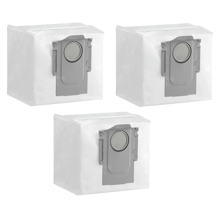 Set 3 saci de praf pentru statia inteligenta cu golire automata Roborock S8, S8 Plus, S8 Plus Ultra