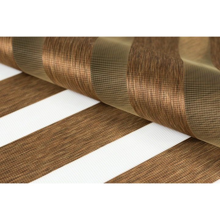 Щори Ден и Нощ, Премиум материал, Северен елен, Полиестер, Функция MultiStop, 105x150 см, Шоколад