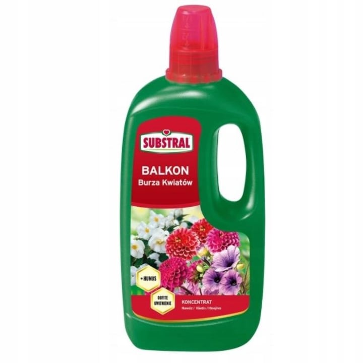 Ingrasamant pentru flori de balcon cu humus, Substral, 1 l