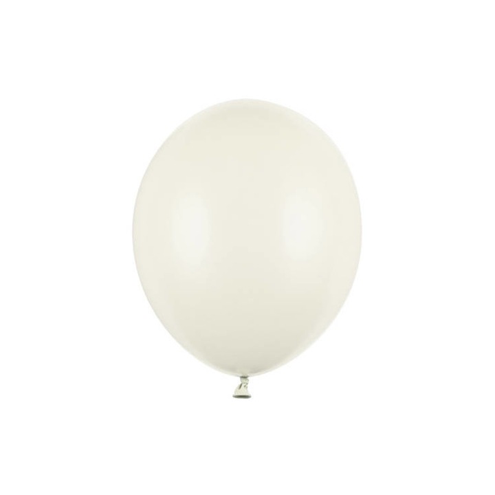 Seto 100 baloane, PartyDeco, 30cm, Crem