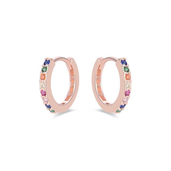 Cercei Valarys, Luxenter, Argint/Zirconiu, Multicolor