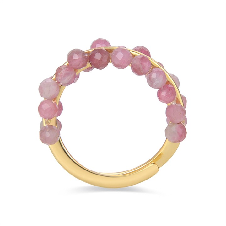 Inel Hizri, Luxenter, Argint/Placat cu aur, Roz/Auriu