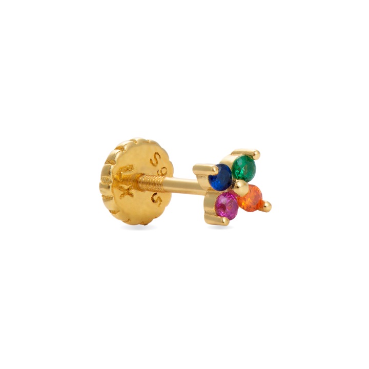 Piercing Phanvi, Luxenter, Argint/Zirconiu, Multicolor