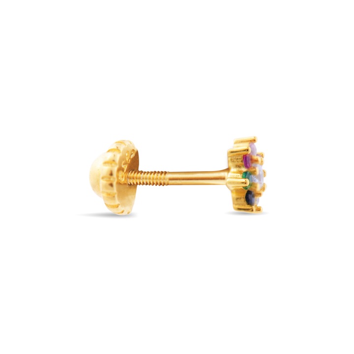 Piercing Fanti, Luxenter, Argint/Zirconiu, Multicolor