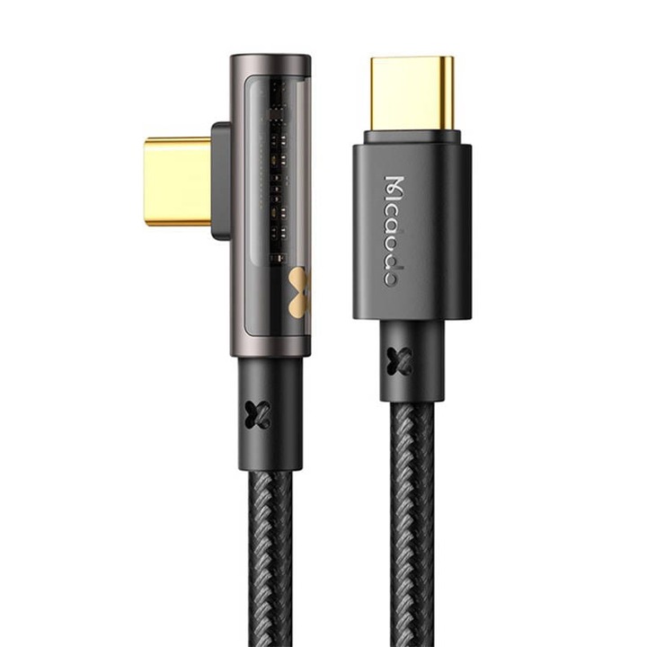 Prism USB към USB-C кабел, Mcdodo, 100 W, 1,2 м, черен