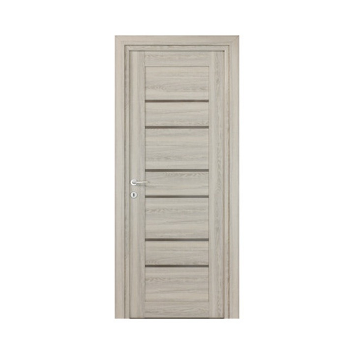 Usa De Interior Kira Mdf Cu Geam 88x203 Cm Gri Sampanie Stanga/Dreapta