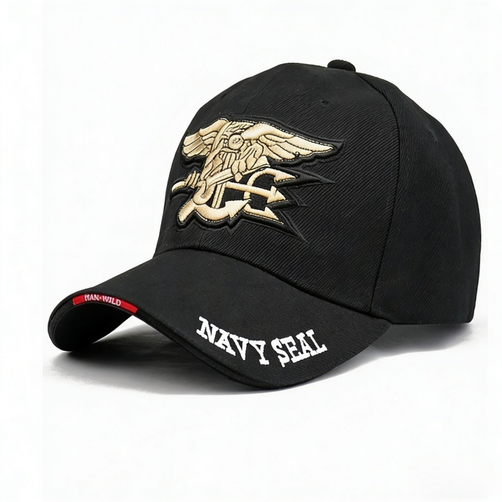 Sapca de baseball, palarie de soare lejera in aer liber, palarie casual versatila, amestec bumbac/poliester, 58 cm, negru