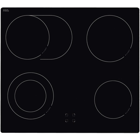 Pachet cuptor incorporabil Hansa BCCI64561, Electric, 65 l, 10 programe, Grill, Clasa A, Negru + Plita incorporabila, Vitroceramica, 4 zone de gatit, 60 cm, Negru