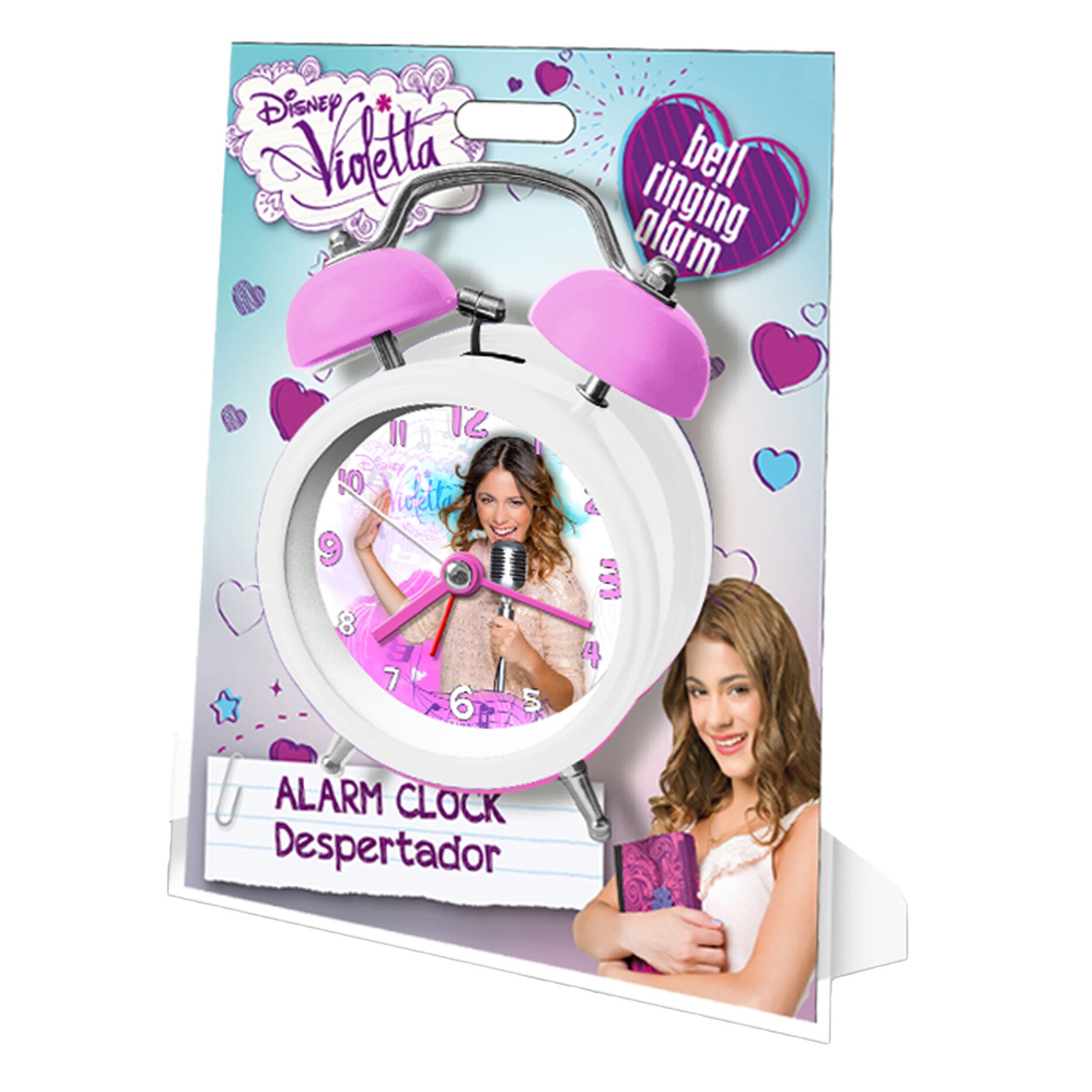 Ceas de masa KE, 12 cm, Violetta, Alb