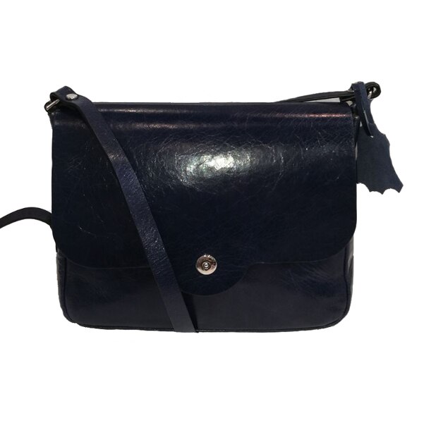 Geanta piele naturala Bliss Albastru At