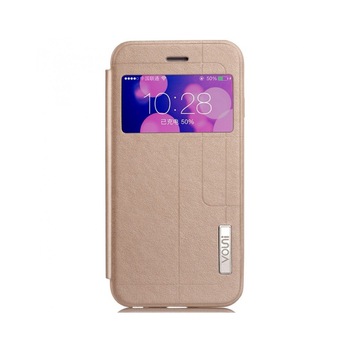 Husa protectie cu fereastra VOUNI pentru iPhone 6 Plus / 6S Plus 5.5 inch, gold Husa protectie cu fereastra VOUNI pentru iPhone 6 Plus / 6S Plus 5.5 inch, gold