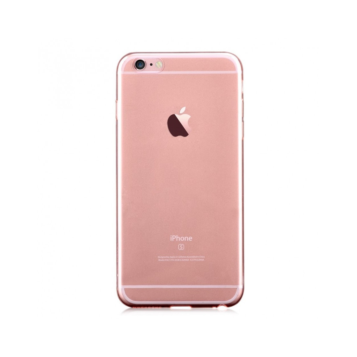 Carcasa protectie spate subtire DEVIA din gel TPU pentru iPhone 6 Plus / 6S Plus 5.5 inch, rose gold