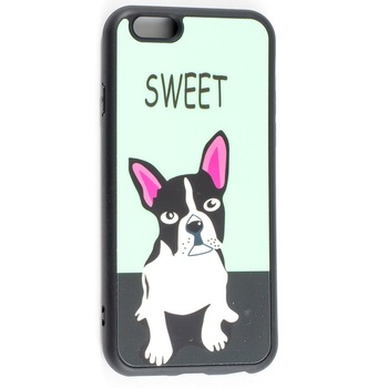 Husa pentru Apple iPhone 6 / 6S, Doggy Mint, Glass Case, Acrylic Husa pentru Apple iPhone 6 / 6S, Doggy Mint, Glass Case, Acrylic