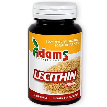 Lecitina (Lecithin) Adams Supplements 30 capsule Lecitina (Lecithin) Adams Supplements 30 capsule