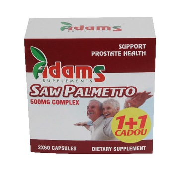 Saw Palmetto 500mg 60 capsule 1+1 GRATIS Saw Palmetto 500mg 60 capsule 1+1 GRATIS