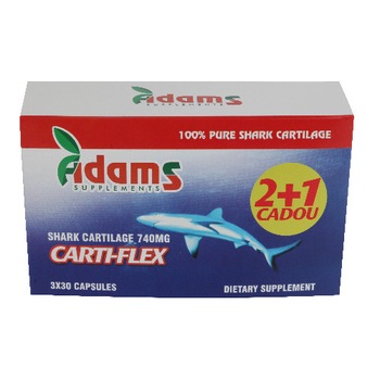 Carti-Flex (Cartilaj de Rechin) 740mg 30 cps 2+1 GRATIS Carti-Flex (Cartilaj de Rechin) 740mg 30 cps 2+1 GRATIS