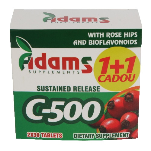 Vitamina C-500 cu Macese 30tab 1+1 GRATIS