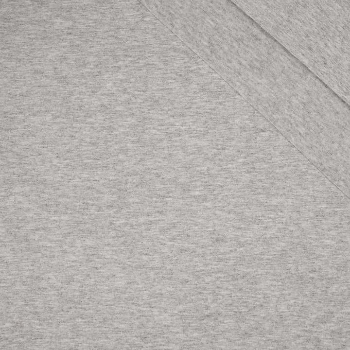 Material textil, Bumbac/Elastan, 165 cm, 210 g/m2, Gri melange