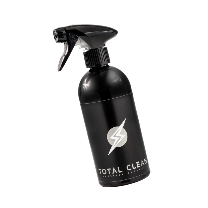 Spray auto pentru curatarea suprafetelor interioare, Curatare plastice, alcantara si textile, Flash Detail, Total Clean, 500ml