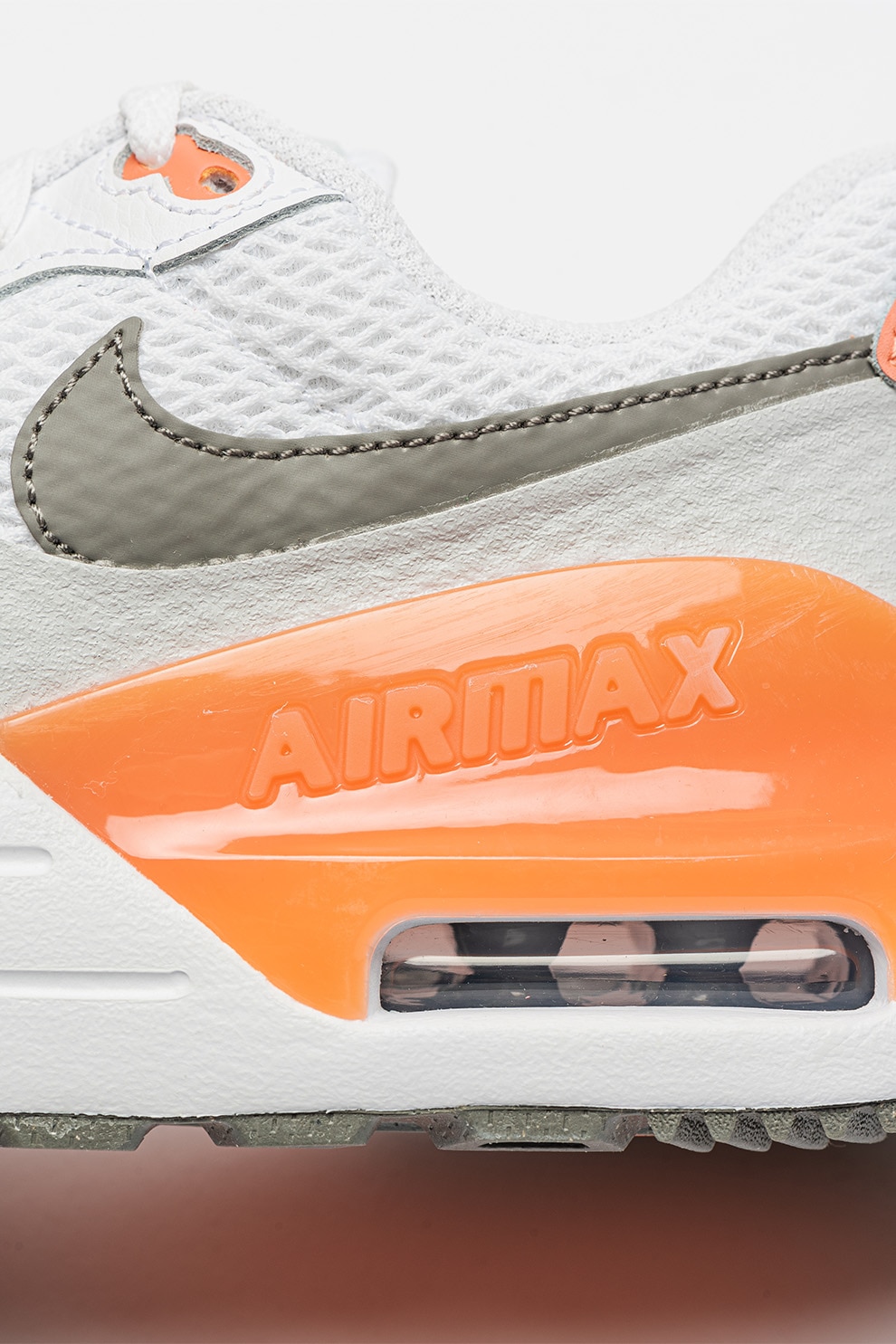 Air max 90 white hyper online orange