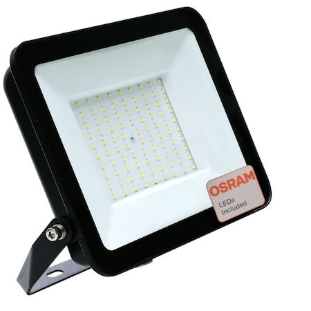 Proiector LED 100W OSRAM Exterior Negru, 12000Lm, Proiector ACTION, IP65 Rezistent la apa, alb natural 4000k