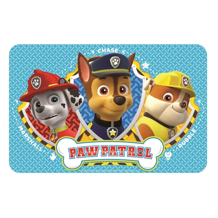 Suport farfurii Paw Patrol, Trio, 43x28 cm