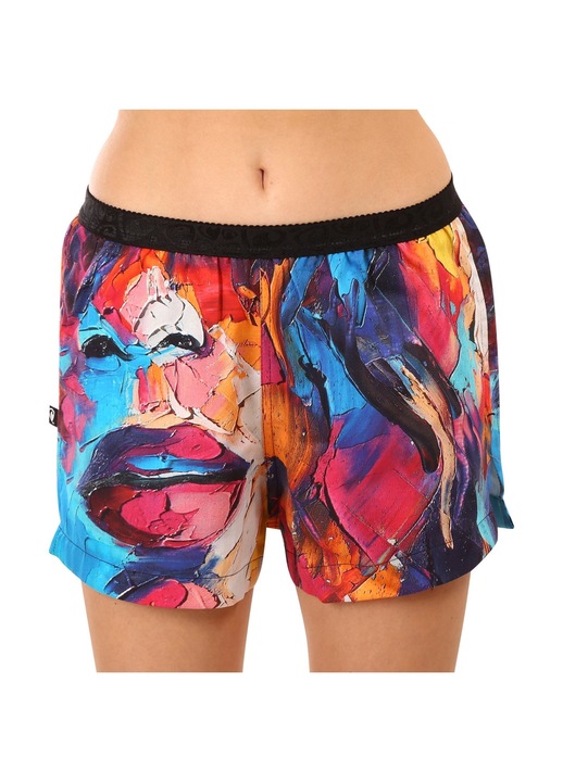 Pantaloni scurti multicolori de dama Represent, Multicolor, S