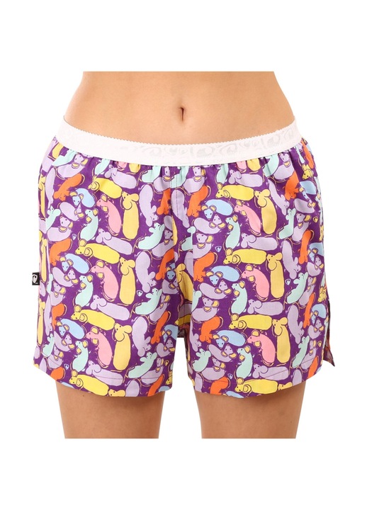 Pantaloni scurti de dama, Represent, Model soricei, Multicolor, Multicolor