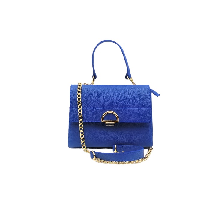 Geanta Monna din piele naturala, doua compartimente, 21 x 5 x 16