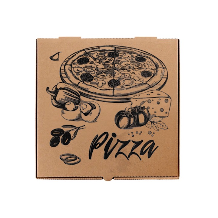 Set 50 Bucati Cutie Pizza Natur 45x45x4 cm